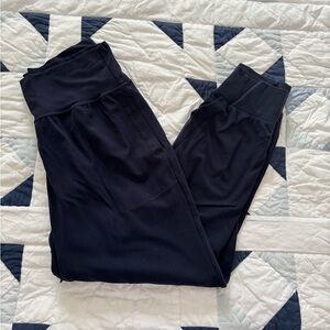 Athleta Navy Salutation Jogger Pant Size Large